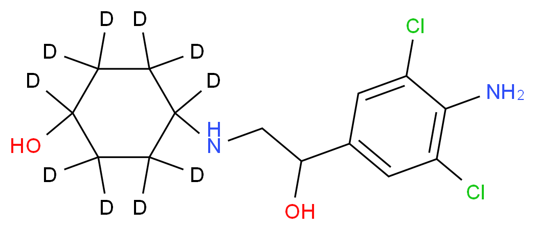 Clenbuterol-d9 _分子结构_CAS_129138-58-5)