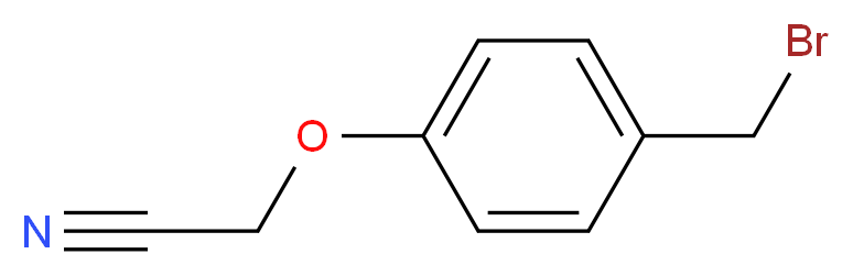 2-[4-(bromomethyl)phenoxy]acetonitrile_分子结构_CAS_)