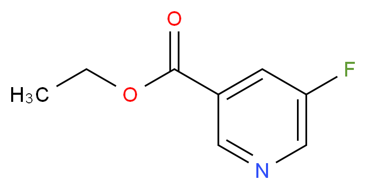 ethyl 5-fluoropyridine-3-carboxylate_分子结构_CAS_22620-29-7