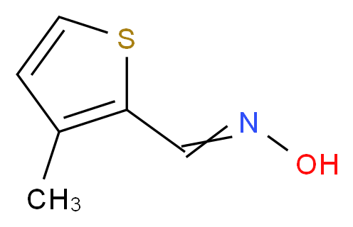 3-Methylthiophene-2-carboxaldehyde oxime_分子结构_CAS_41056-90-0)