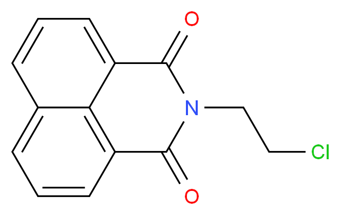N-(2-氯乙基)-1,8-萘二甲酰亚胺_分子结构_CAS_74732-00-6)