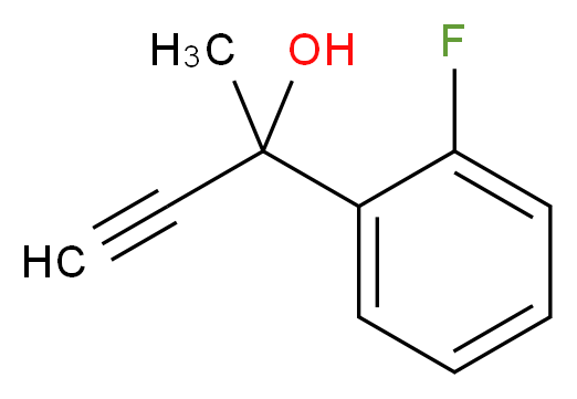 2-(2-fluorophenyl)but-3-yn-2-ol_分子结构_CAS_104684-14-2