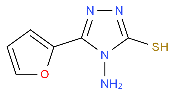 4-Amino-5-(2-furyl)-4H-1,2,4-triazole-3-thiol_分子结构_CAS_80809-38-7)