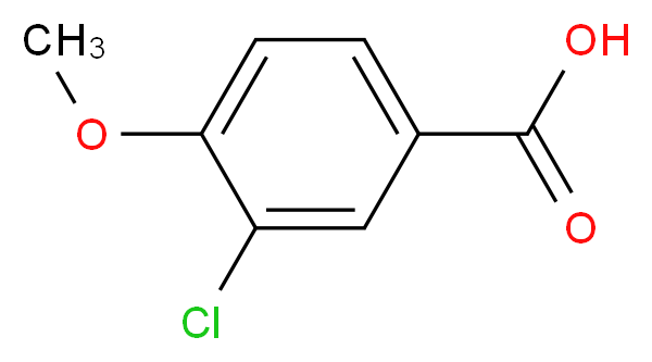 3-Chloro-4-methoxybenzoic acid_分子结构_CAS_37908-96-6)