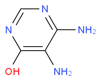 5,6-diaminopyrimidin-4-ol_分子结构_CAS_102783-18-6)