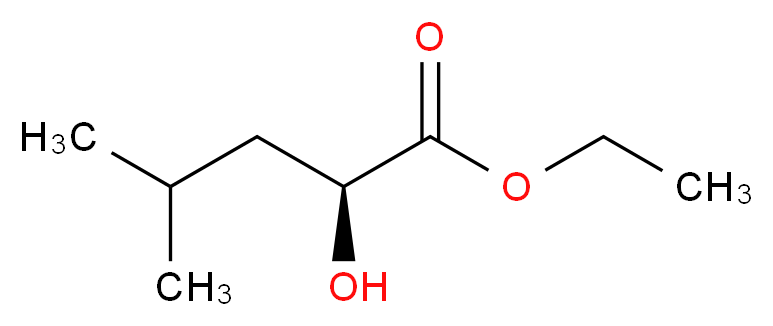 ethyl (2S)-2-hydroxy-4-methylpentanoate_分子结构_CAS_60856-85-1