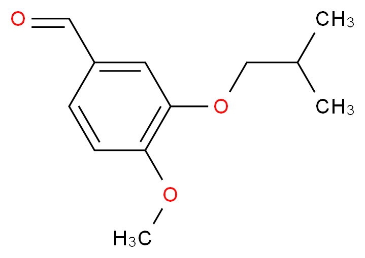 3-isobutoxy-4-methoxybenzaldehyde_分子结构_CAS_57724-26-2)