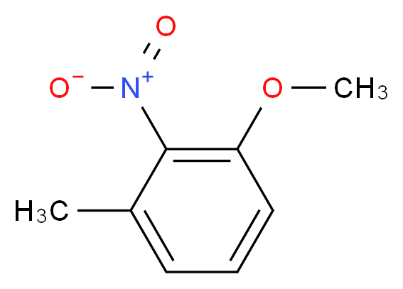3-甲基-2-硝基苯甲醚_分子结构_CAS_5345-42-6)