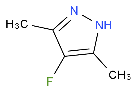 4-Fluoro-3,5-dimethyl-1H-pyrazole_分子结构_CAS_57160-76-6)
