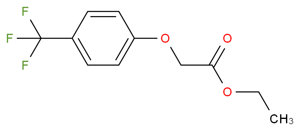 (4-TRIFLUOROMETHYLPHENOXY) ACETIC ACID ETHYL ESTER_分子结构_CAS_442125-30-6)