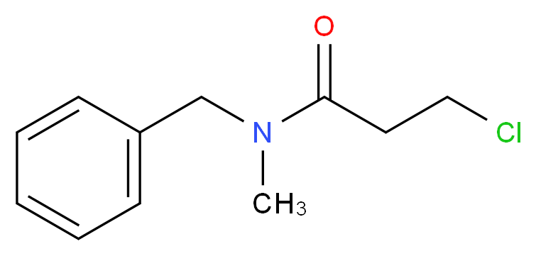 N-benzyl-3-chloro-N-methylpropanamide_分子结构_CAS_3318-15-8