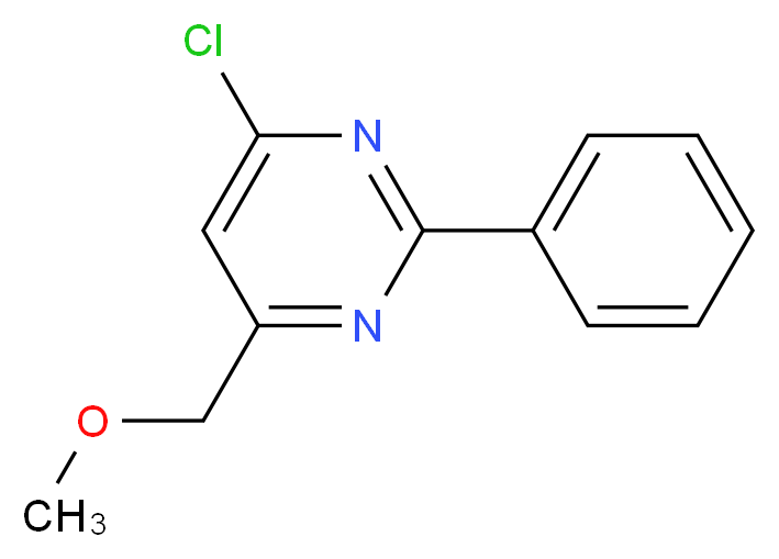 (6-Chloro-2-phenyl-4-pyrimidinyl)methyl methyl ether_分子结构_CAS_325685-59-4)