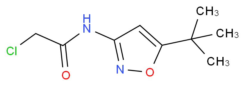 N-(5-tert-butyl-3-isoxazolyl)-2-chloroacetamide_分子结构_CAS_55809-27-3)