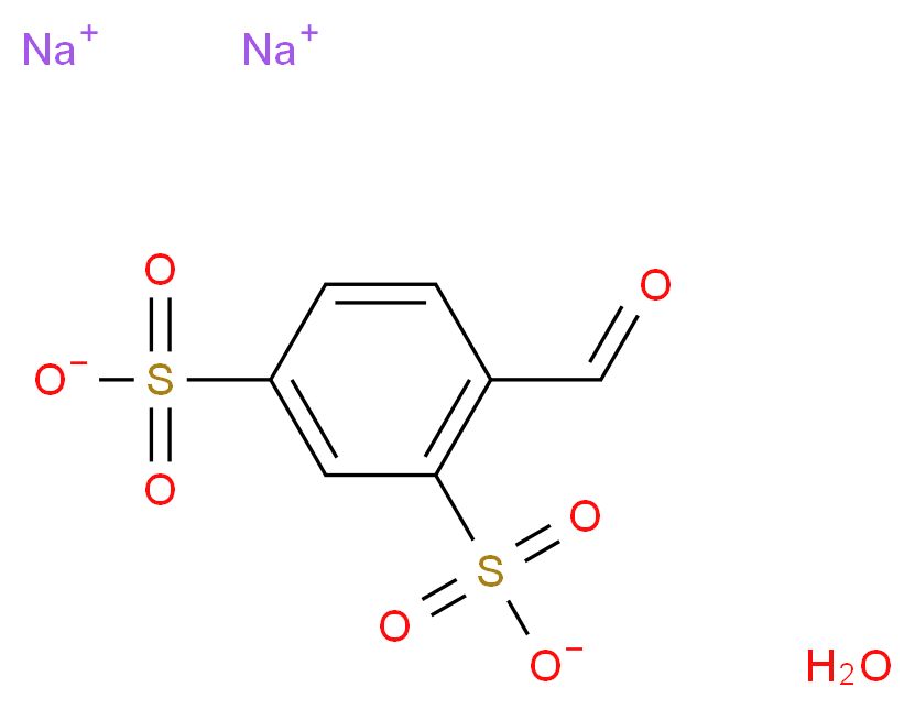 disodium 4-formylbenzene-1,3-disulfonate hydrate_分子结构_CAS_207291-88-1