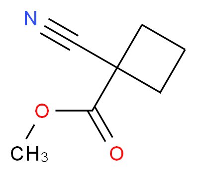 Methyl 1-cyanocyclobutanecarboxylate_分子结构_CAS_58920-79-9)