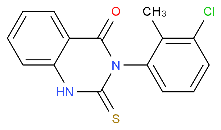 3-(3-Chloro-2-methylphenyl)-2-thioxo-2,3-dihydro-1H-quinazolin-4-one_分子结构_CAS_81066-84-4)