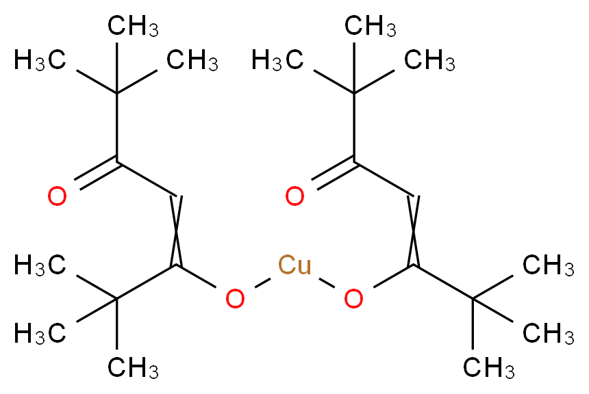 双(2,2,6,6-四甲基-3,5-庚二酮酸)铜_分子结构_CAS_14040-05-2)