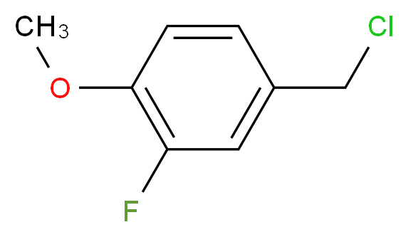 3-氟-4-甲氧基苄氯_分子结构_CAS_351-52-0)