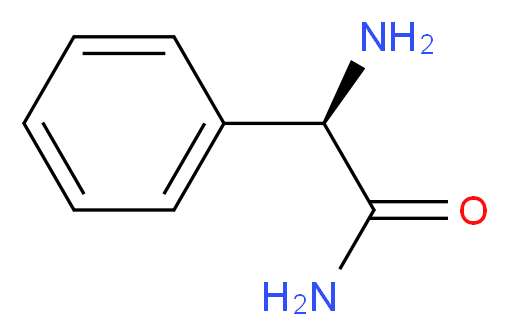 (2R)-2-amino-2-phenylacetamide_分子结构_CAS_6485-67-2