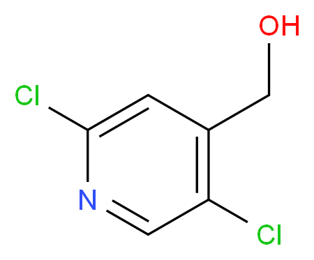 (2,5-Dichloro-4-pyridinyl)methanol_分子结构_CAS_866039-42-1)