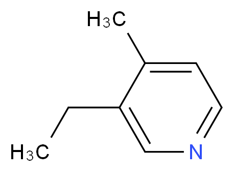 3-乙基-4-甲基吡啶_分子结构_CAS_529-21-5)