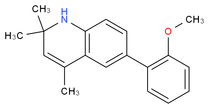 6-(2-methoxyphenyl)-2,2,4-trimethyl-1,2-dihydroquinoline_分子结构_CAS_666726-32-5)