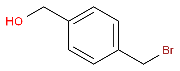 (4-(Bromomethyl)phenyl)methanol_分子结构_CAS_71831-21-5)