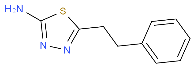 5-(2-phenylethyl)-1,3,4-thiadiazol-2-amine_分子结构_CAS_39181-40-3