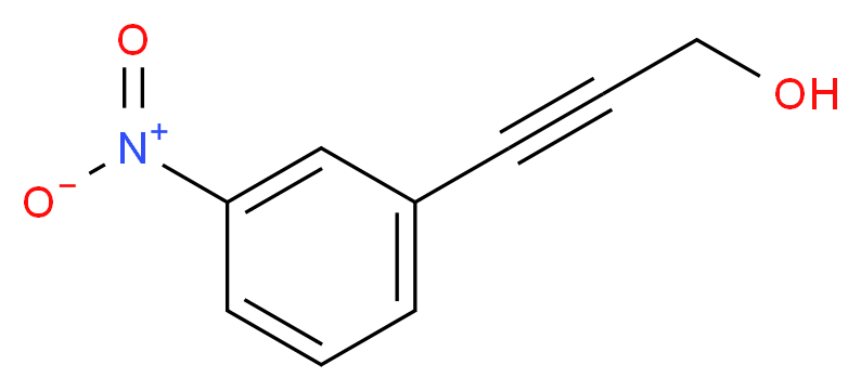 3-(3-nitrophenyl)prop-2-yn-1-ol_分子结构_CAS_103606-71-9