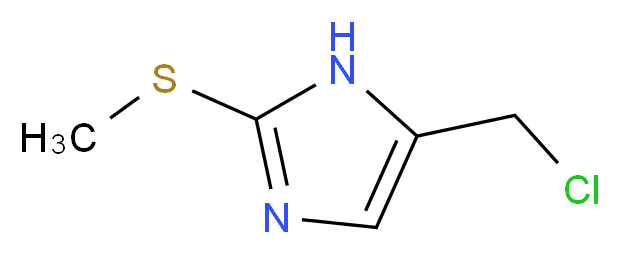 5-(chloromethyl)-2-(methylsulfanyl)-1H-imidazole_分子结构_CAS_944905-27-5
