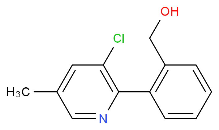 [2-(3-chloro-5-methylpyridin-2-yl)phenyl]methanol_分子结构_CAS_)