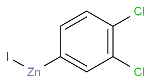 3,4-Dichlorophenylzinc iodide, 0.5M in THF_分子结构_CAS_312692-85-6)