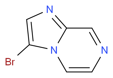 3-Bromoimidazo[1,2-a]pyrazine_分子结构_CAS_57948-41-1)