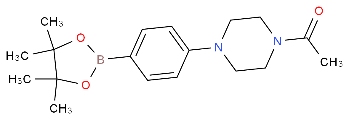 4-(4-Acetyl-1-piperazinyl)benzeneboronic acid pinacol ester_分子结构_CAS_1218791-38-8)