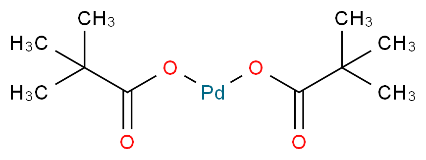 [(2,2-dimethylpropanoyl)oxy]palladio 2,2-dimethylpropanoate_分子结构_CAS_106224-36-6