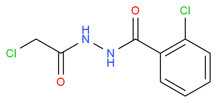 2-chloro-N'-(2-chloroacetyl)benzohydrazide_分子结构_CAS_52093-13-7