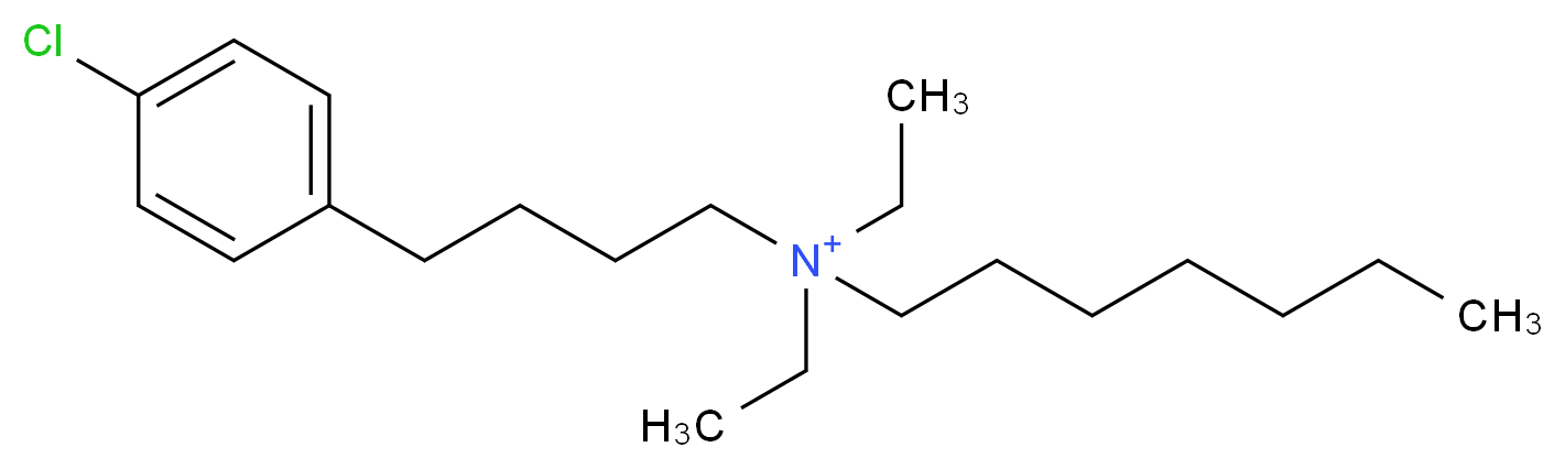 [4-(4-chlorophenyl)butyl]diethylheptylazanium_分子结构_CAS_68379-02-2