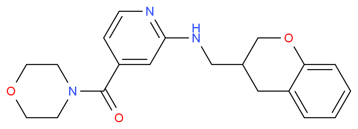 N-(3,4-dihydro-2H-chromen-3-ylmethyl)-4-(morpholin-4-ylcarbonyl)pyridin-2-amine_分子结构_CAS_)