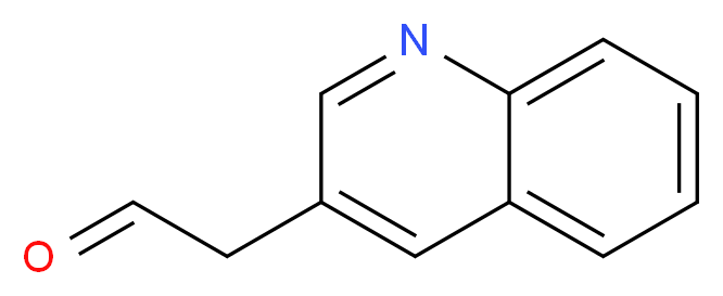 2-(QUINOLIN-3-YL)ACETALDEHYDE_分子结构_CAS_545423-95-8)