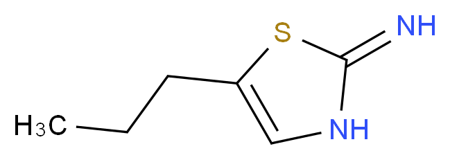 5-propyl-2,3-dihydro-1,3-thiazol-2-imine_分子结构_CAS_39136-61-3