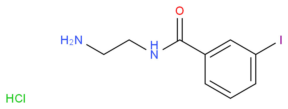 N-(2-AMINOETHYL)-3-IODOBENZAMIDE HYDROCHLORIDE_分子结构_CAS_)