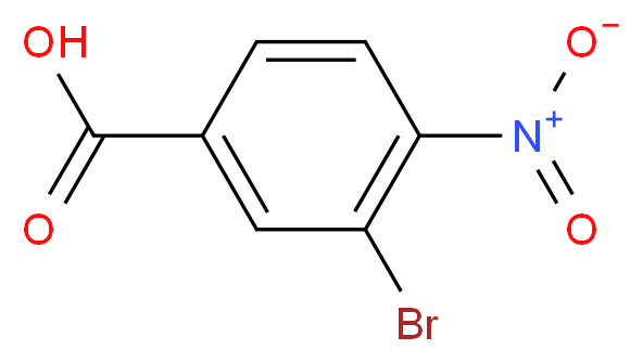 3-溴-4-硝基苯甲酸_分子结构_CAS_101420-81-9)