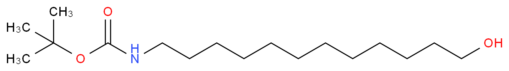 tert-butyl N-(12-hydroxydodecyl)carbamate_分子结构_CAS_67341-03-1