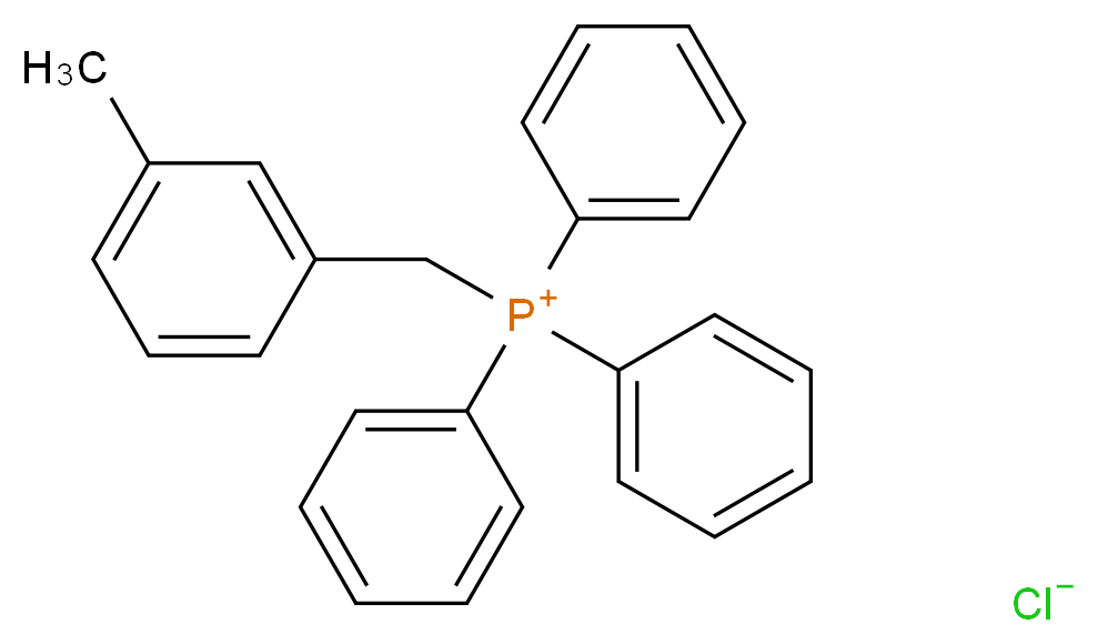 (3-甲基苄基)三苯基氯化磷鎓_分子结构_CAS_63368-37-6)