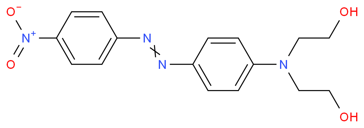 2-[(2-hydroxyethyl)({4-[2-(4-nitrophenyl)diazen-1-yl]phenyl})amino]ethan-1-ol_分子结构_CAS_2734-52-3