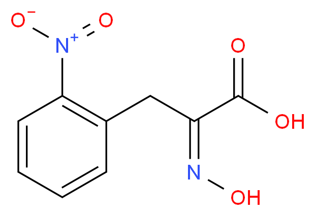 (o-Nitrophenyl)pyruvic Acid 2-Oxime_分子结构_CAS_27878-36-0)