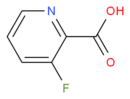 3-fluoropyridine-2-carboxylic acid_分子结构_CAS_152126-31-3