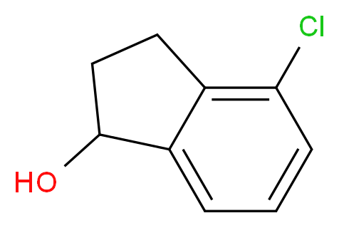 4-chloro-2,3-dihydro-1H-inden-1-ol_分子结构_CAS_3199-71-1)