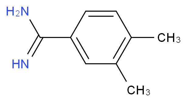 3,4-dimethylbenzene-1-carboximidamide_分子结构_CAS_26130-47-2