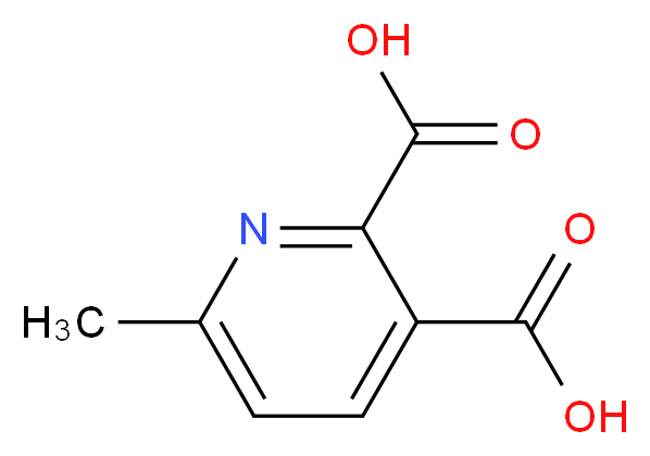 6-甲基吡啶-2,3-二羧酸_分子结构_CAS_53636-70-7)